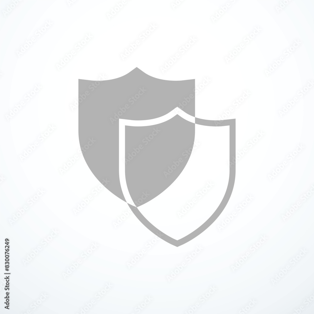Abstract shield icon. Vector illustration Abstract shield icon. Vector illustration