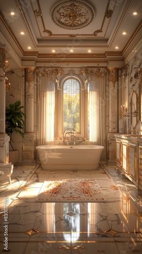Luxurious Marble Bathroom photo