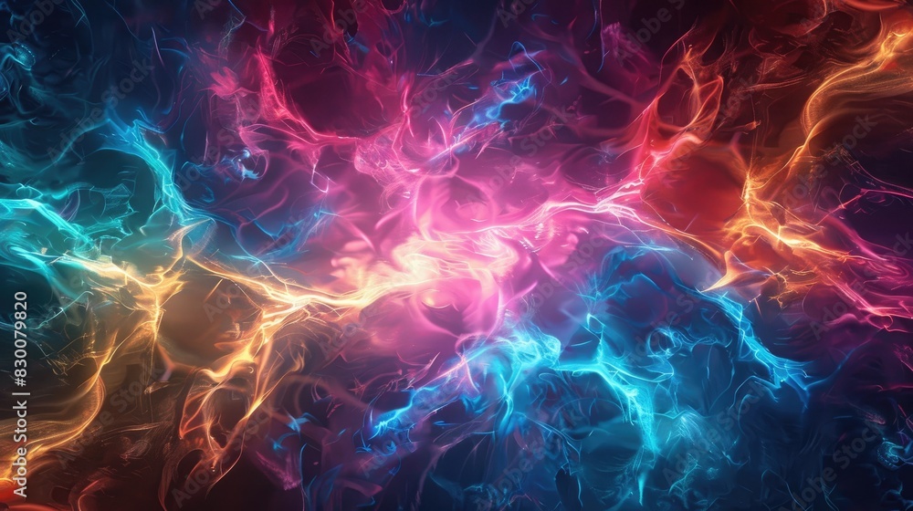 Obraz premium Vibrant Plasma Artistic Design