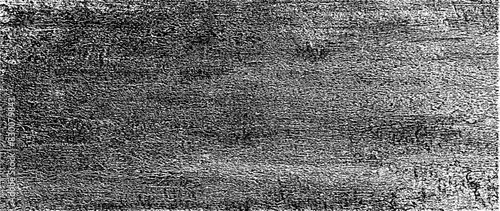 Black and white texture composed of irregular graphic elements. Distressed uneven grunge background. Abstract vector illustration. Overlay for interesting effect. Isolated on white background.