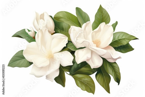 Gardenia illustration isolated on white background © amankris99