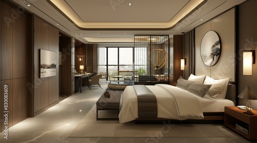 Modern Hotel Room Interior