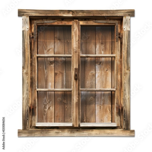 old wooden window on a transparent background PNG