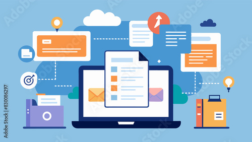 A program offering tips and tricks on managing and organizing digital files and documents making it easier for residents to keep track of important information.. Vector illustration