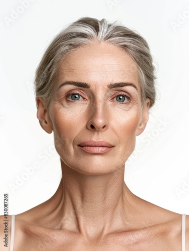 Beautiful Woman Aging Concept Generative AI
