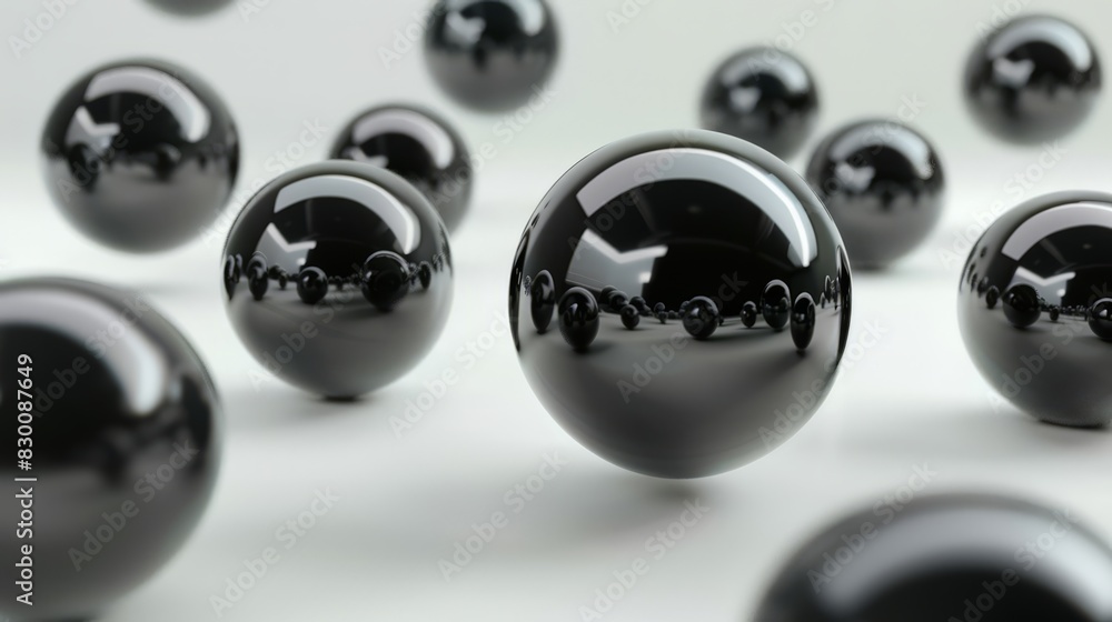 Abstract 3D Render of Spheres. isolated on white background Abstract 3D Render of Spheres. isolated on white background