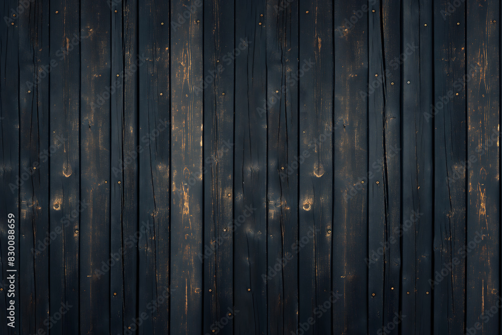 Dark Wooden Planks with Rustic Texture and Aged Surface Dark Wooden Planks with Rustic Texture and Aged Surface