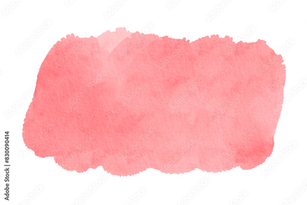 Pink Brush Stroke, Watercolor. Isolated on White Background and Transparent PNG. Pink Brush Stroke, Watercolor. Isolated on White Background and Transparent PNG.