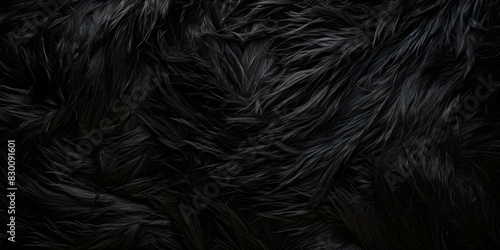 Macro shot of textured black sheep wool with long grey fibers. Concept Texture Photography, Macro Shots, Black Sheep Wool, Grey Fibers, Detailed Close-Up