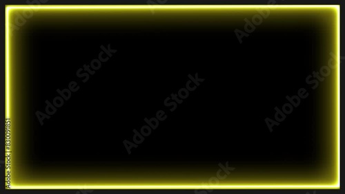 rainbow color neon bright motion rectangle frame HD