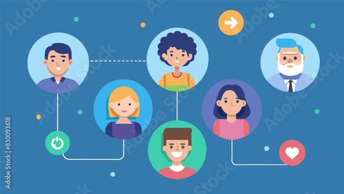 An interactive feature that allows visitors to add their own historical family stories to the timeline.. Vector illustration