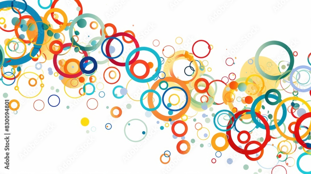 many circles background, on white background. vector many circles background, on white background. vector