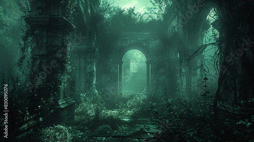 Within the shadowy labyrinth, whispers of forgotten tales echo endlessly.