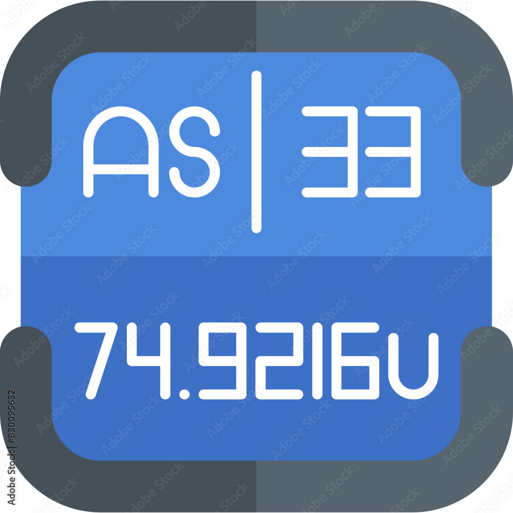 Obraz premium Arsenic Periodic Table Element Icon