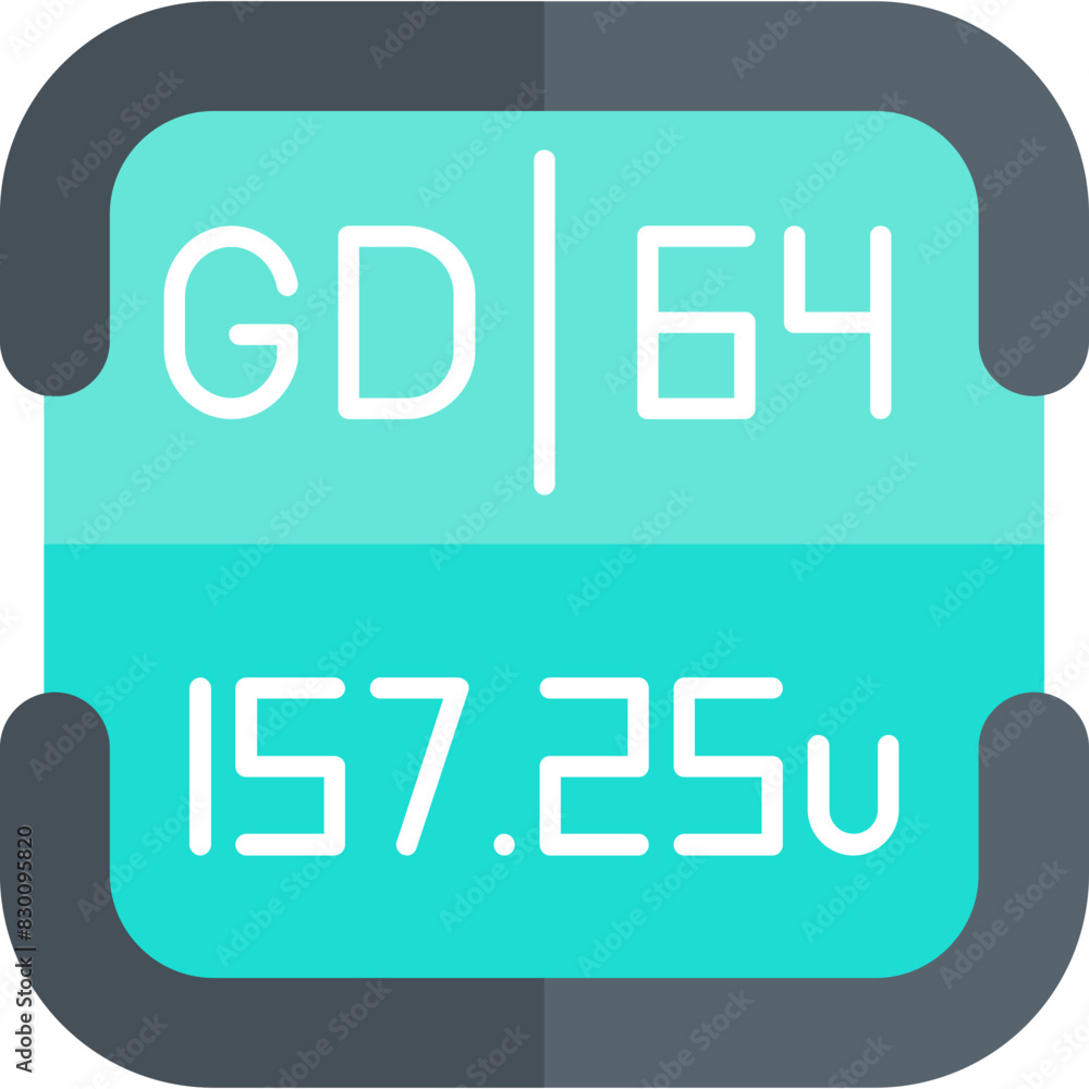 Gadolinium Periodic Table Element Icon Gadolinium Periodic Table Element Icon