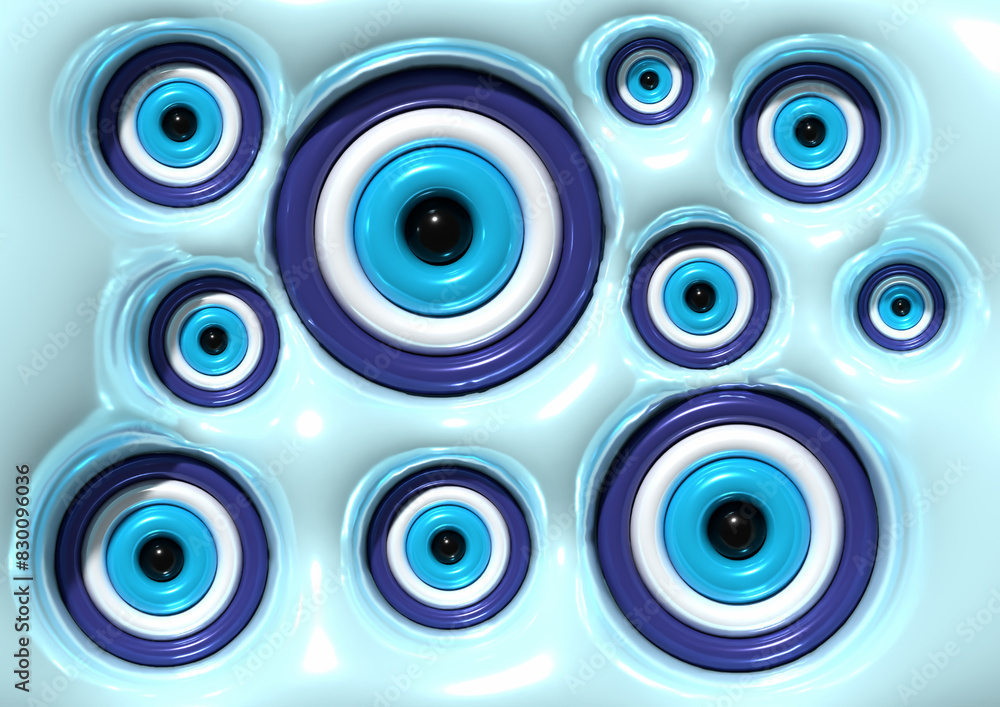 Greek Eye Symbol Pattern with Glossy Metallic Puffy Finish – Protective Amulet Designs Greek Eye Symbol Pattern with Glossy Metallic Puffy Finish – Protective Amulet Designs