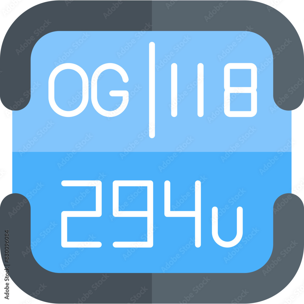 Oganesson Periodic Table Element Icon Oganesson Periodic Table Element Icon