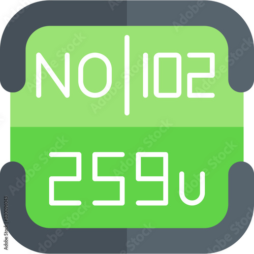 Nobelium Periodic Table Element Icon