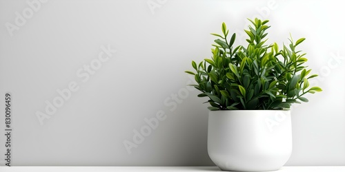 Sleek Wall-Mounted Plant Pot Mockup for Corporate Branding Display. Concept Corporate Branding, Wall Decor, Plant Pot Mockup, Sleek Design