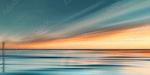 Capturing the Beautiful Transition of Colors in a Teal Ombre Sky at Dusk. Concept Nature Photography  Ombre Sky  Dusk  Colors  Teal