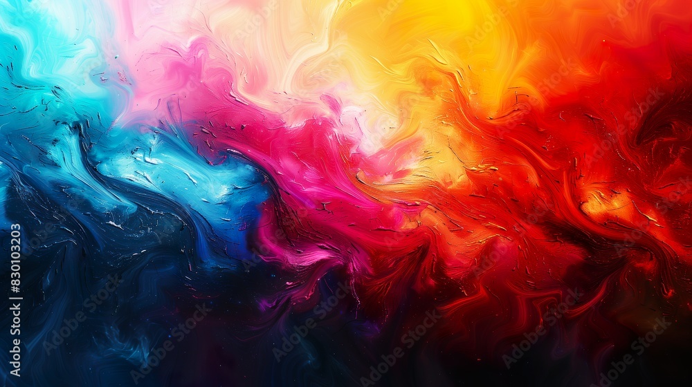 Vivid Multicolor Abstract Fluid Art - ai generative Vivid Multicolor Abstract Fluid Art - ai generative