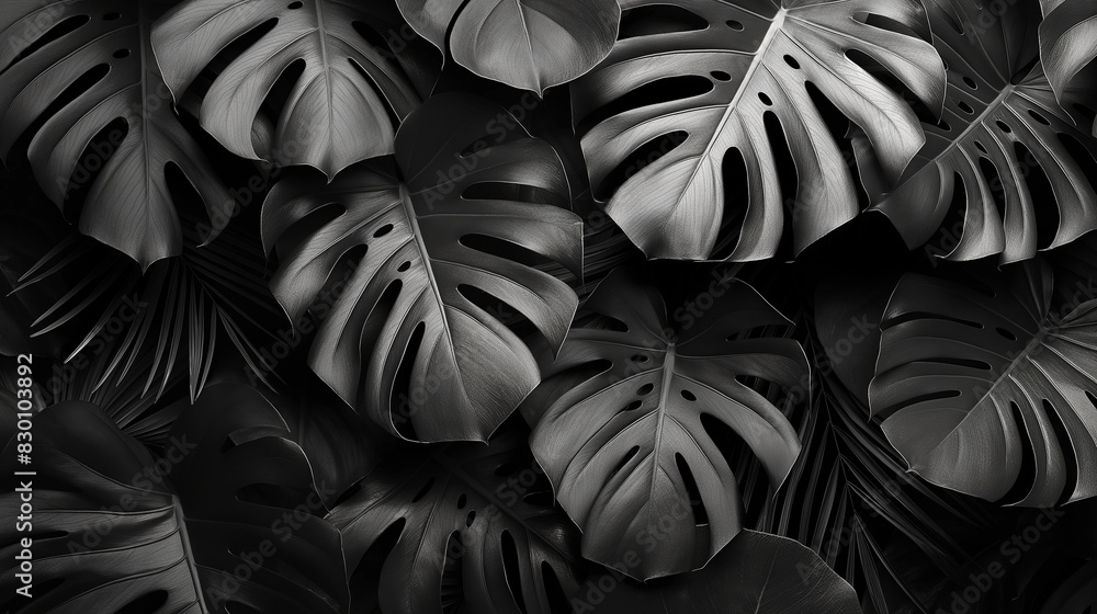 A close up of a bunch of black leaves with a lot of detail A close up of a bunch of black leaves with a lot of detail