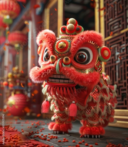 Lion Dance Celebrates the Chinese Lunar New Year