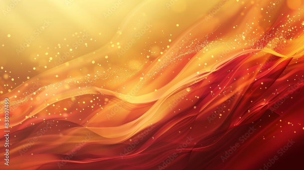 Gradient from red to yellow with shimmering autumn textures background Gradient from red to yellow with shimmering autumn textures background