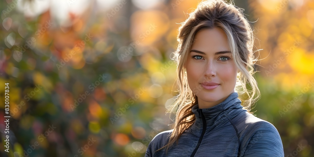A woman in athleisure wear poses outdoors for a headshot showcasing athletic clothing. Concept Outdoor Photoshoot, Athleisure Wear, Headshot, Athletic Clothing, Active Lifestyle A woman in athleisure wear poses outdoors for a headshot showcasing athletic clothing. Concept Outdoor Photoshoot, Athleisure Wear, Headshot, Athletic Clothing, Active Lifestyle