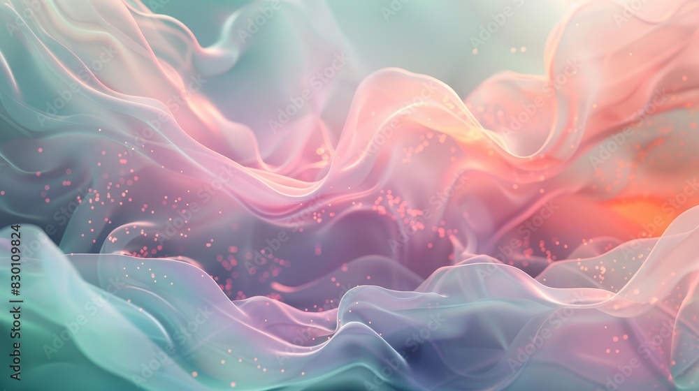 Fototapeta premium Gradient and textures in dreamy spring background background