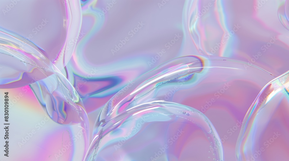 Abstract fluid iridescent holographic neon curved wave background. Abstract futuristic background.
