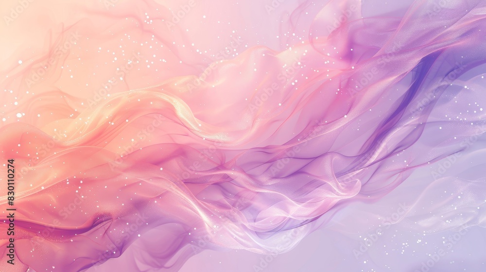 Gradient from soft peach to pastel lilac shimmering light background Gradient from soft peach to pastel lilac shimmering light background