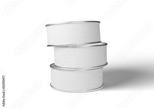 Tin can package mockup