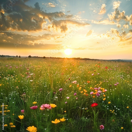 field of flowers