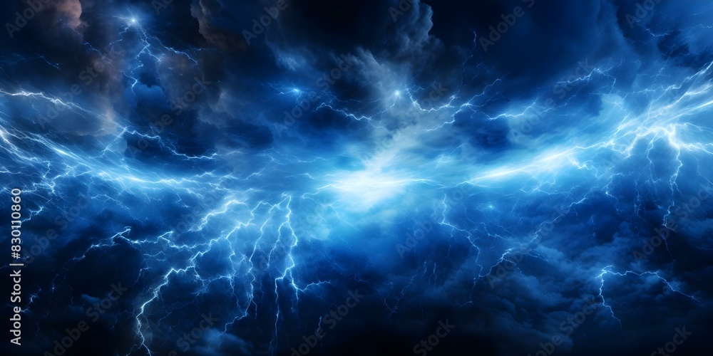 Realistic lightning effect abstract background with powerful charge and sparking nature elements. Concept Nature Abstract, Powerful Charge, Lightning Effect, Realistic Background, Sparking Elements