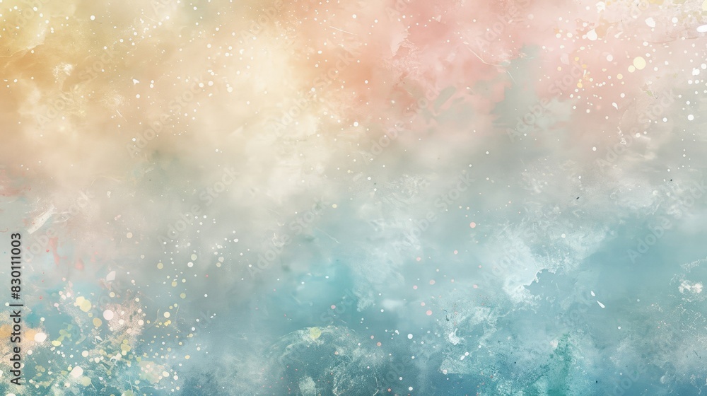 Spring abstract with light blue rose lemon blend and delicate specks background Spring abstract with light blue rose lemon blend and delicate specks background