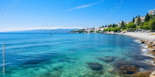 Discover famous beach resorts along Croatias Adriatic Coast like Opatija and Kvarner. Concept Beach Resorts, Adriatic Coast, Opatija, Kvarner, Croatia photo