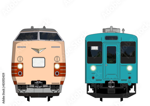 和歌山の列車No.3_381系100番台 / 105系500番台_Japanese Railroad Cars in "Wakayama"