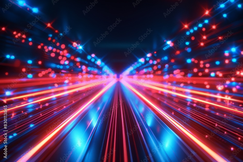 Obraz premium Hologram interface futuristic technology virtual on screen