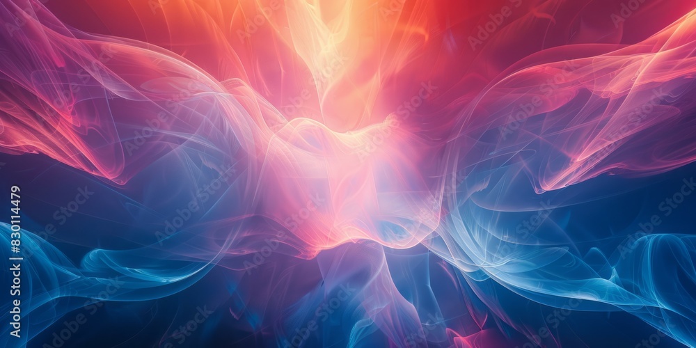 Fototapeta premium Computer screen showing a vibrant and colorful pattern, creating a visually striking display