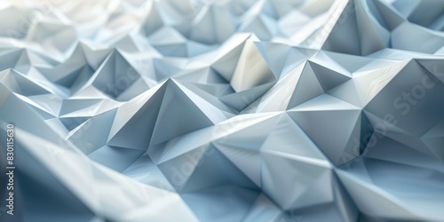 A multitude of intricate origami-like shapes arranged in a very large group  creating a visually stunning geometric display