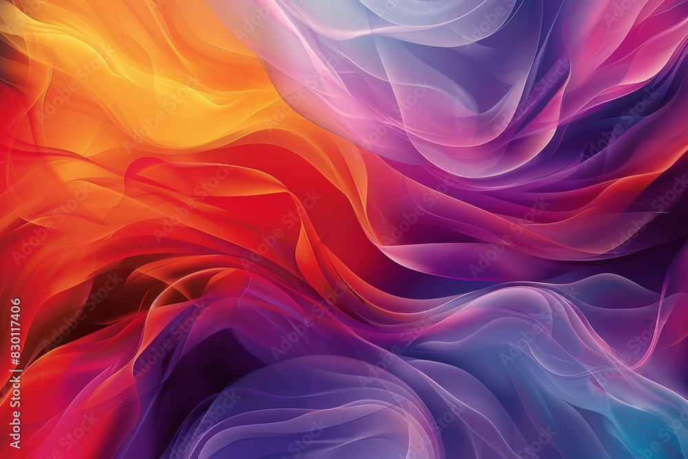 Obraz premium Colorful Wavy Background