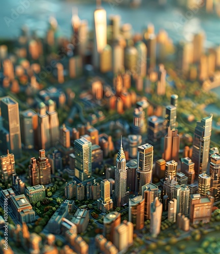 Cityscape in 3D