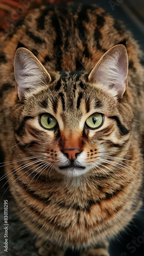 close up portrait of a cat