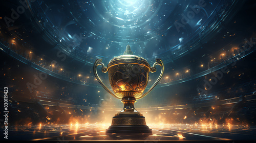 Summoner's Cup, the trophy awarded to the winner of the League of Legends World Championship. photo