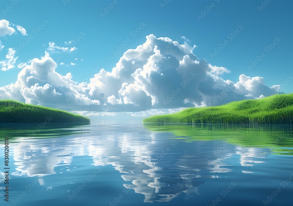 Theç¢§æ³¢è¡æ¼¾çš„æ¹–é¢