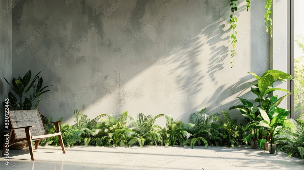 Utilizing Wall Plants in Image Background Utilizing Wall Plants in Image Background