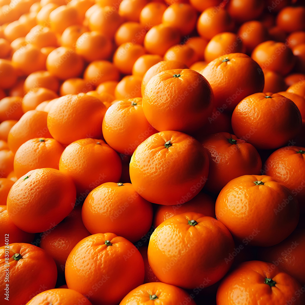 Large juicy tangerines close-up Large juicy tangerines close-up