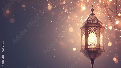 Islamic Celebration Day Eid al Adha backgrounnd with copy space