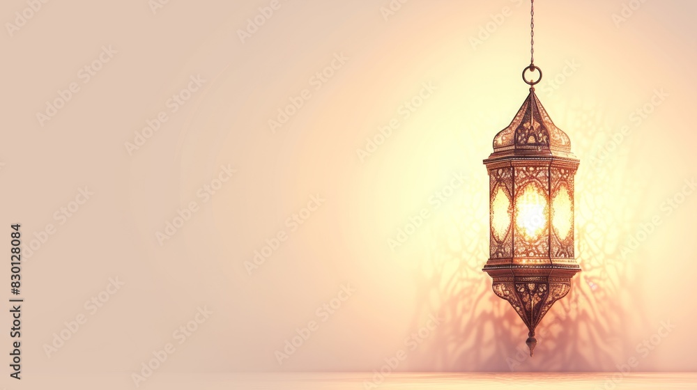 3D Illustration Eid Al Adha Celebration Day with Copy Space 3D Illustration Eid Al Adha Celebration Day with Copy Space